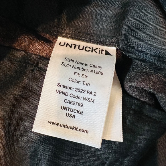 UNTUCKit Men’s 30x30 Straight Fit Wool Blend Casey Dress Pants Brown Reda flexo - Picture 9 of 16